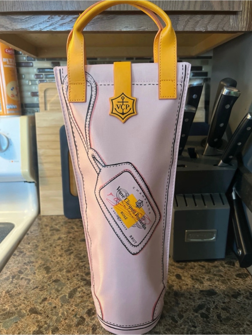 Veuve Clicquot Rosé Brut Champagne Insulated Bottle Cooler Bag